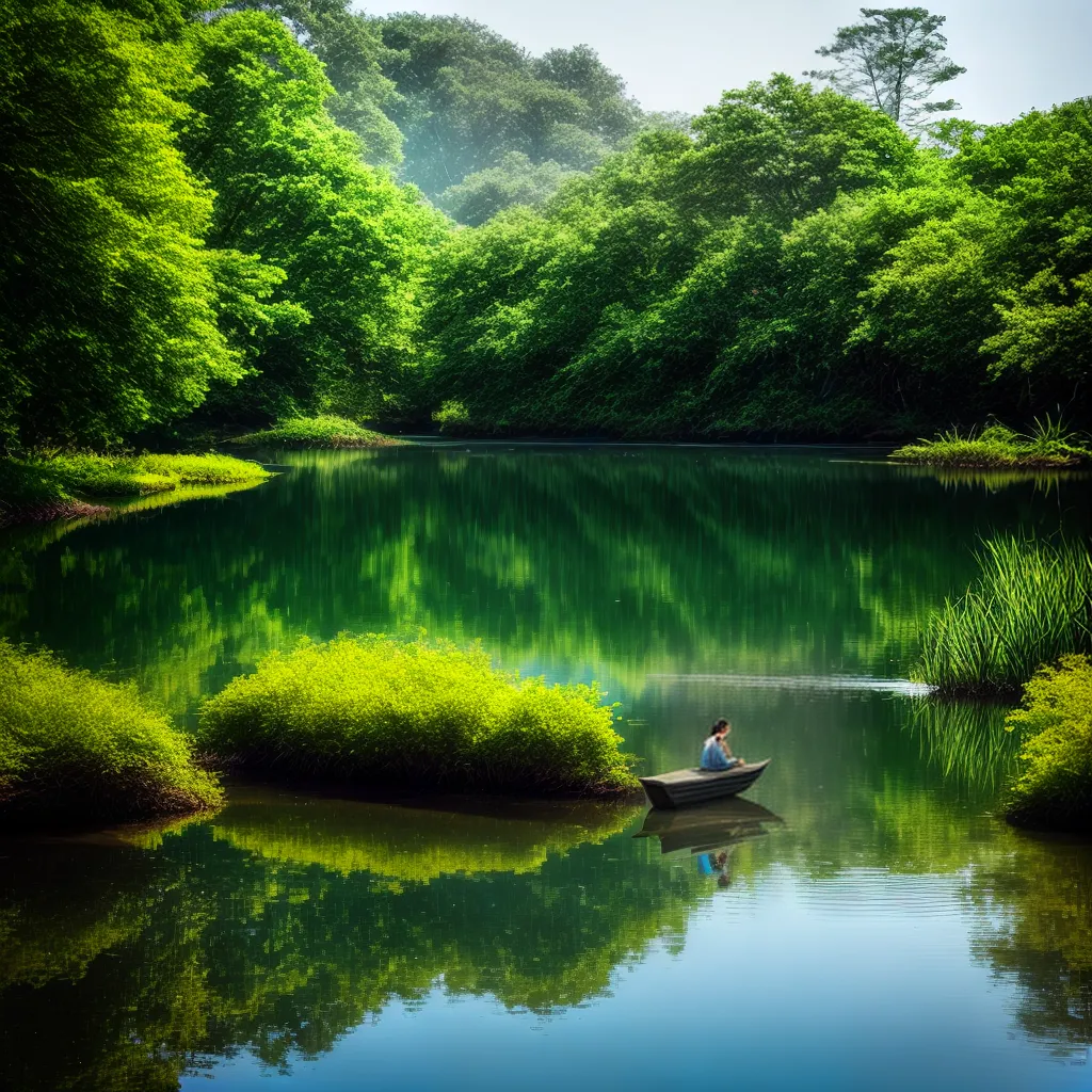 Sonhar com Água: Entenda sua Simbologia e Mensagem 4 Fotos lago sereno reflexao natureza paz 1