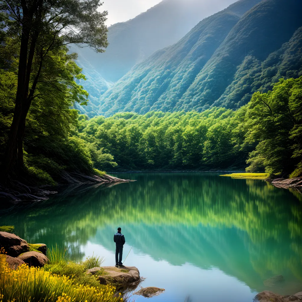 : Desvendando o significado de sonhar com água: interprete seus sonhos - Tema: Significado de sonhos 3 Fotos lago sereno reflexao subconsciente sonhos agua