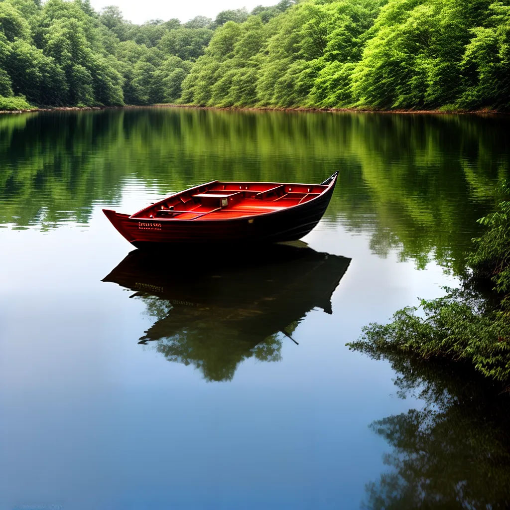 Fotos lago sereno reflexo barco natureza