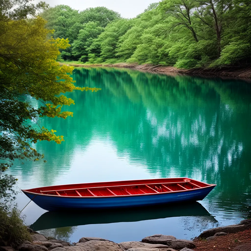 Descubra o que significa sonhar com água 2 Fotos lago sereno reflexo barco paz