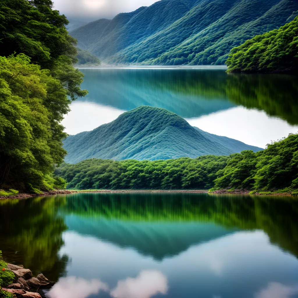 Sonhar com água límpida: Entenda o que isso pode significar. 6 Fotos lago sereno reflexo ceu verde 2