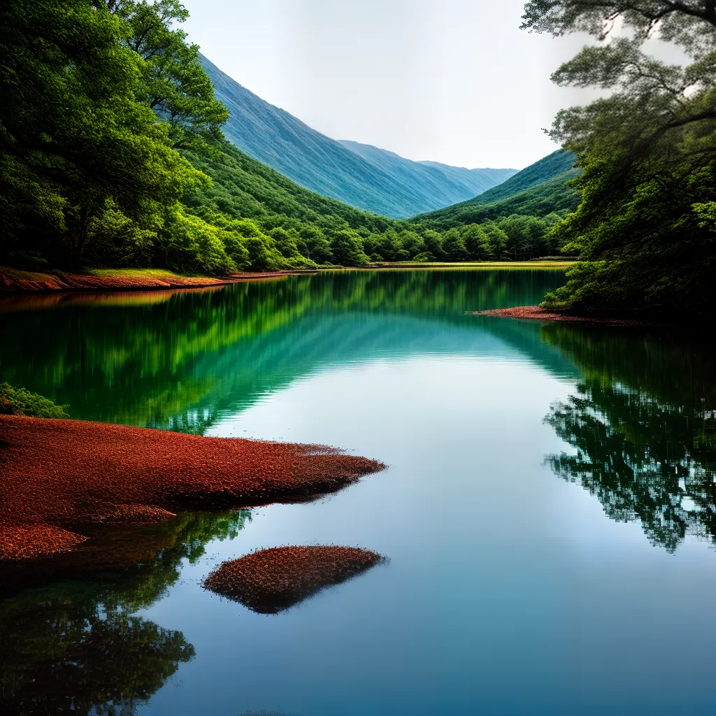Fotos lago sereno reflexo figura solidao renovacao