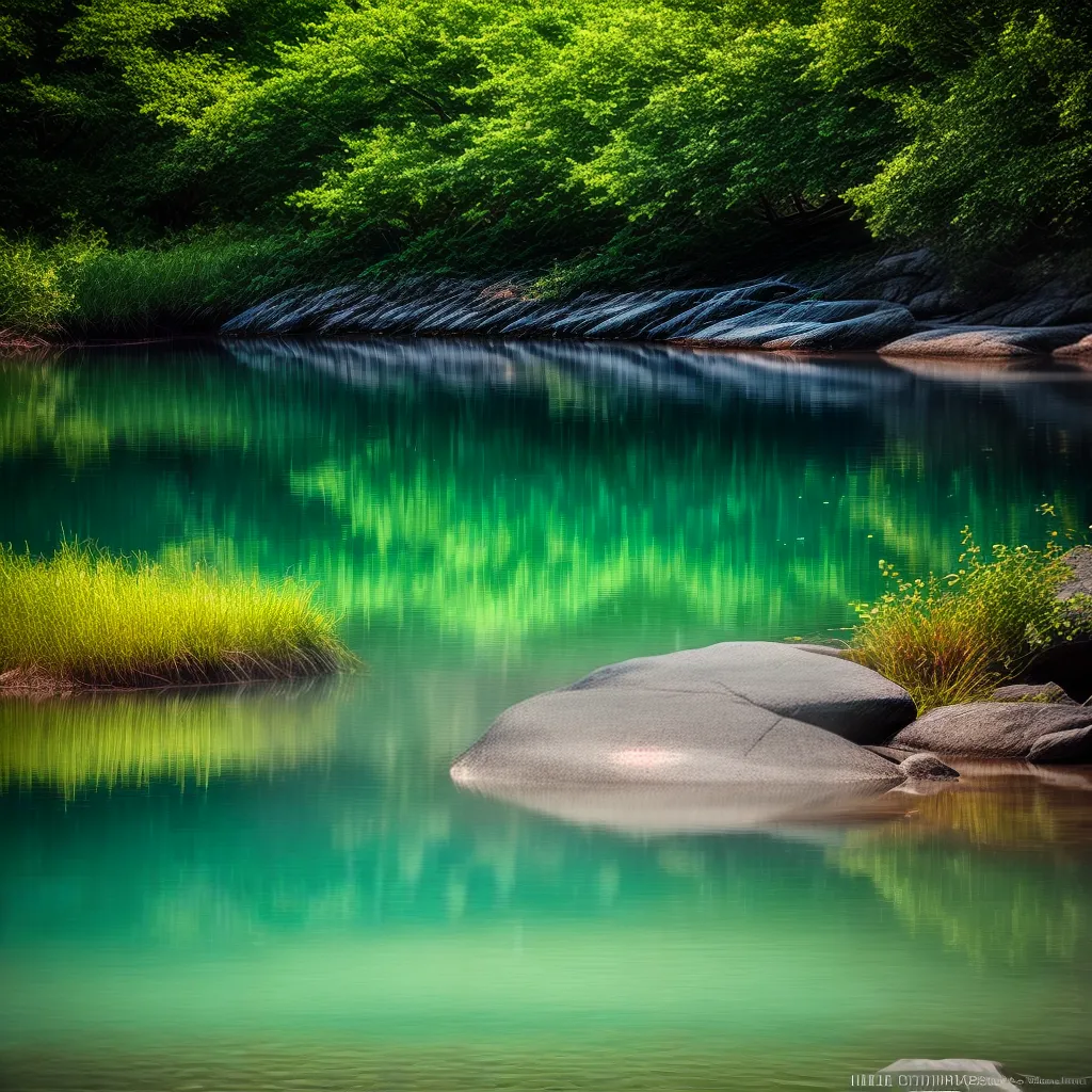 Fotos lago sereno reflexo mente subconsciente 1