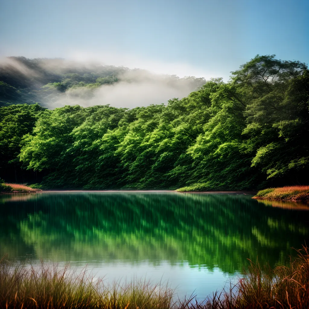 Fotos lago sereno reflexo natureza calmia