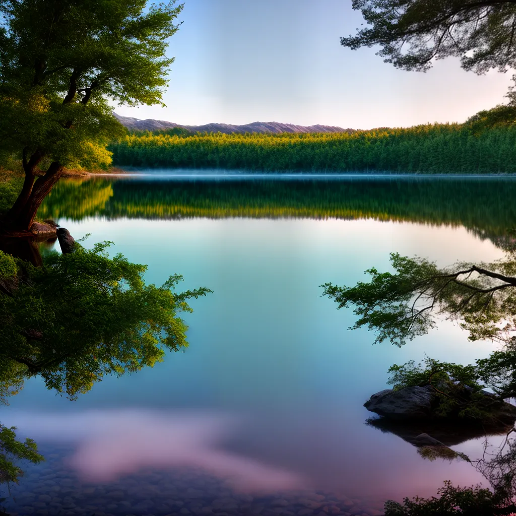 ação dos Sonhos: Descubra o que significa sonhar com água e suas variações 4 Fotos lago sereno reflexo pensativo sonho
