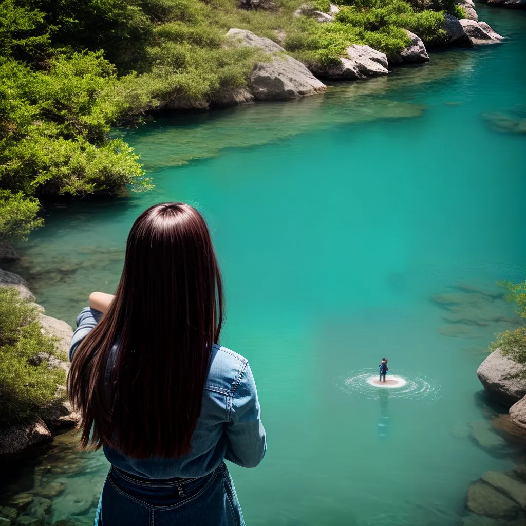 : Desvendando o significado de sonhar com água: interprete seus sonhos - Tema: Significado de sonhos 5 Fotos lago sereno reflexo pessoa subconsciente