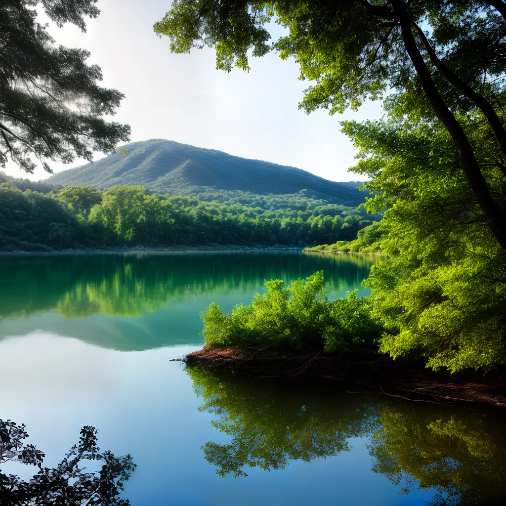 Descubra o que significa sonhar com água 5 Fotos lago sereno reflexo sol natureza