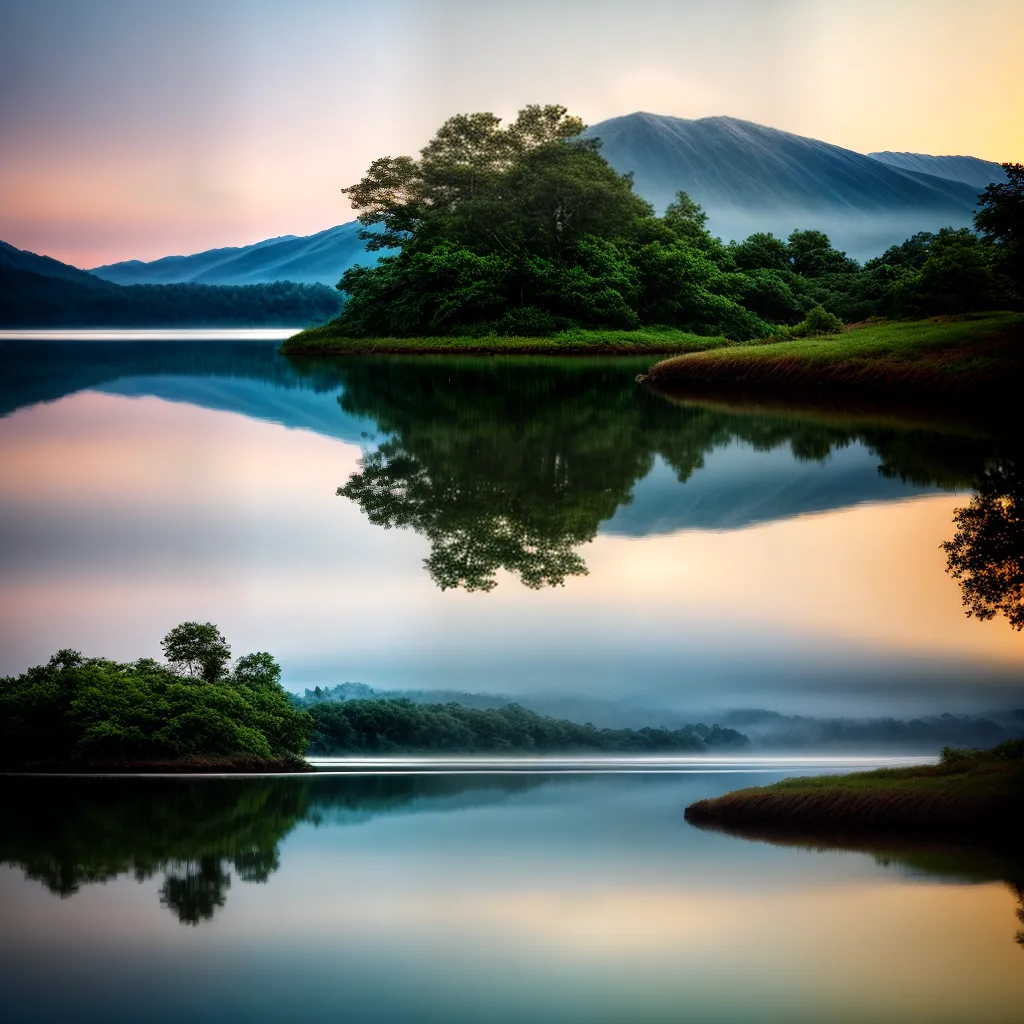 Fotos lago sereno reflexo subconsciente