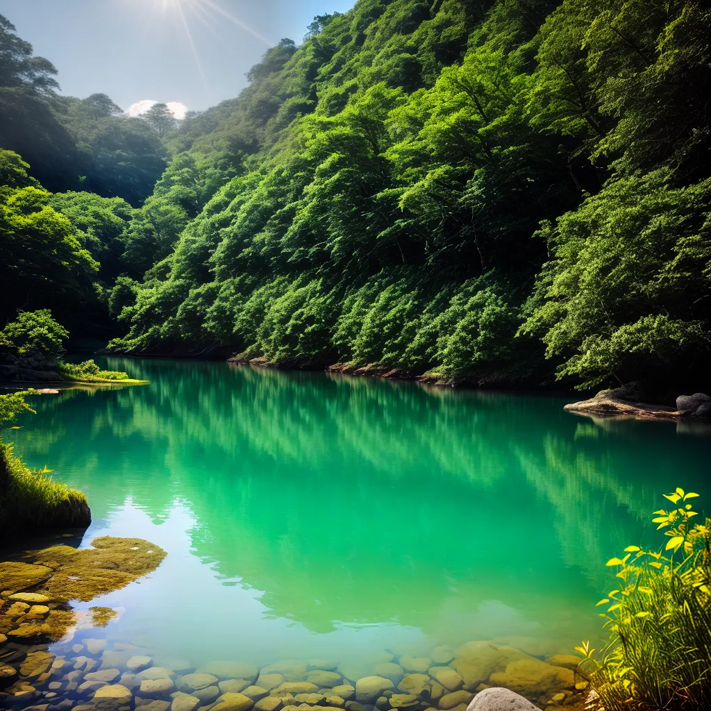 undo de Sonhar com Água - Tema: Significado de Sonhos 6 Fotos lago sereno verde ceu azul 3