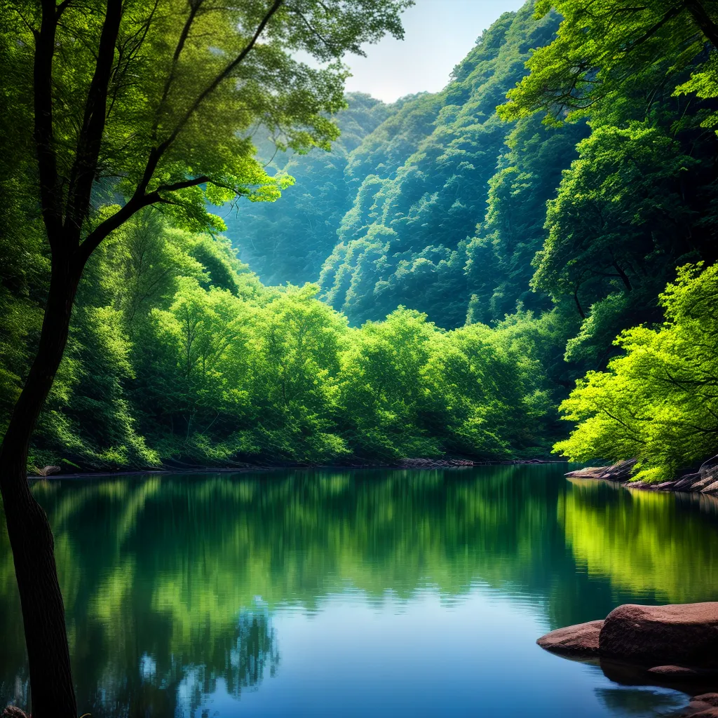 Solução Enigmática: O que Significa Sonhar com Água em Sonhos 3 Fotos lago sereno verde ceu