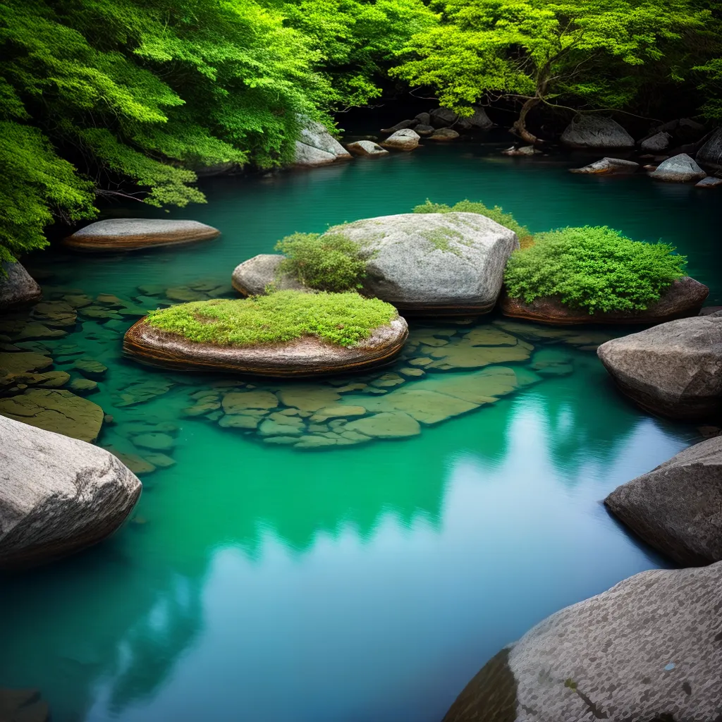 Significado de Sonhar com Lagoa de Água Límpida 4 Fotos lagoa azul tranquilidade natureza