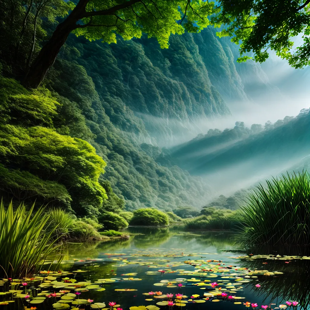 O Significado de Sonhar com Plantas Aquáticas 4 Fotos lagoa lirios verde serenidade paz