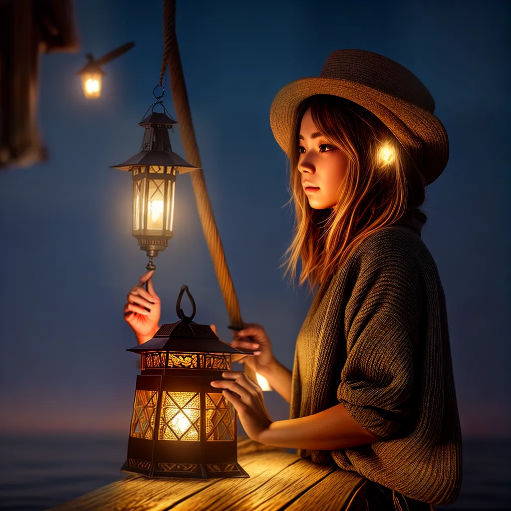 Luminárias, barcos e sonhos noturnos: decifrando a simbologia 2 Fotos lanterna barco noite estrelas sonhos