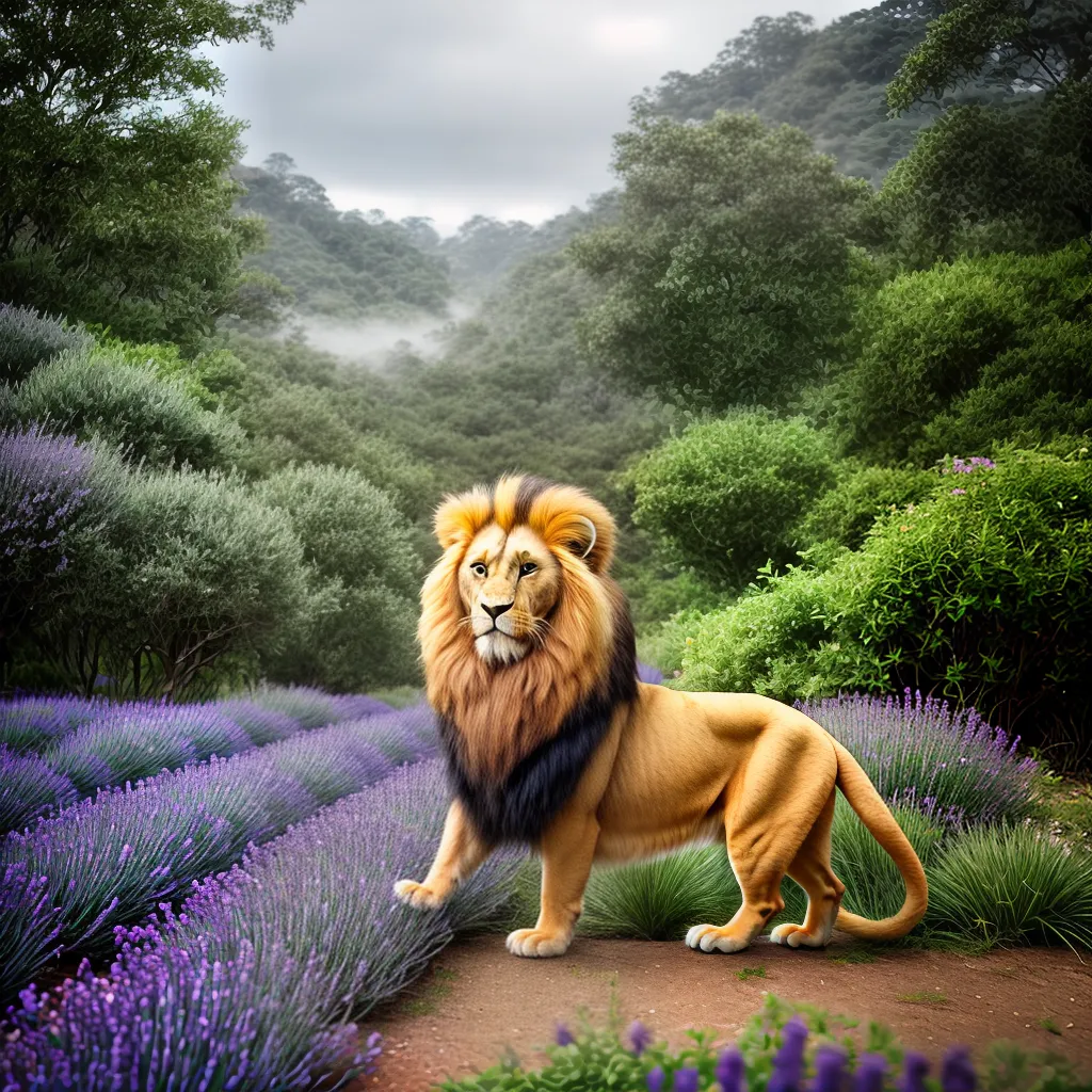 2. Descubra o Significado de Sonhar com Lavandário e Leontopiteco 3 Fotos lavanda mico leao dourado paz