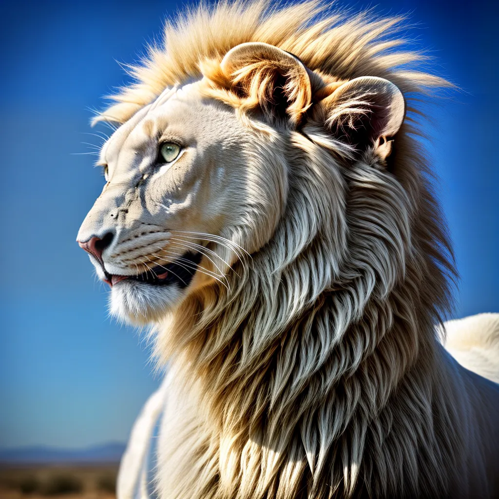Significado de Sonhar com um Leão Branco em uma Savana Africana 6 Fotos leao branco savana forca coragem
