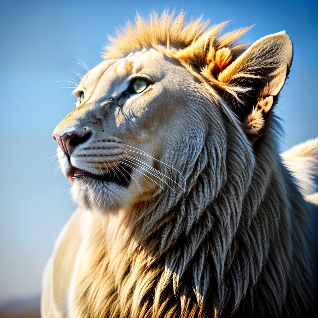 Significado de Sonhar com um Leão Branco em uma Savana Africana 3 Fotos leao branco savana pureza corrage