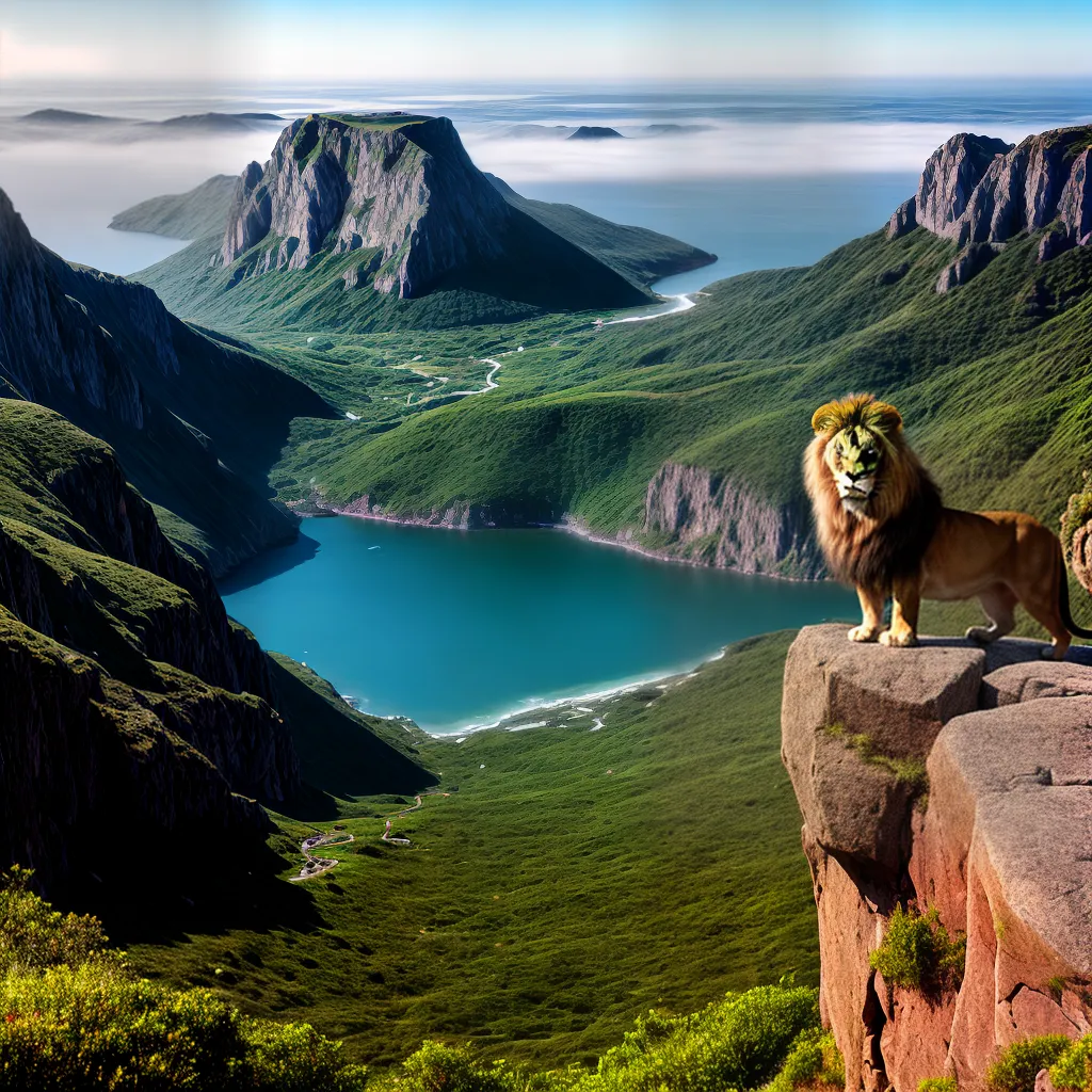 Descubra o significado dos sonhos com animais selvagens. 5 Fotos leao coragem poder cliff