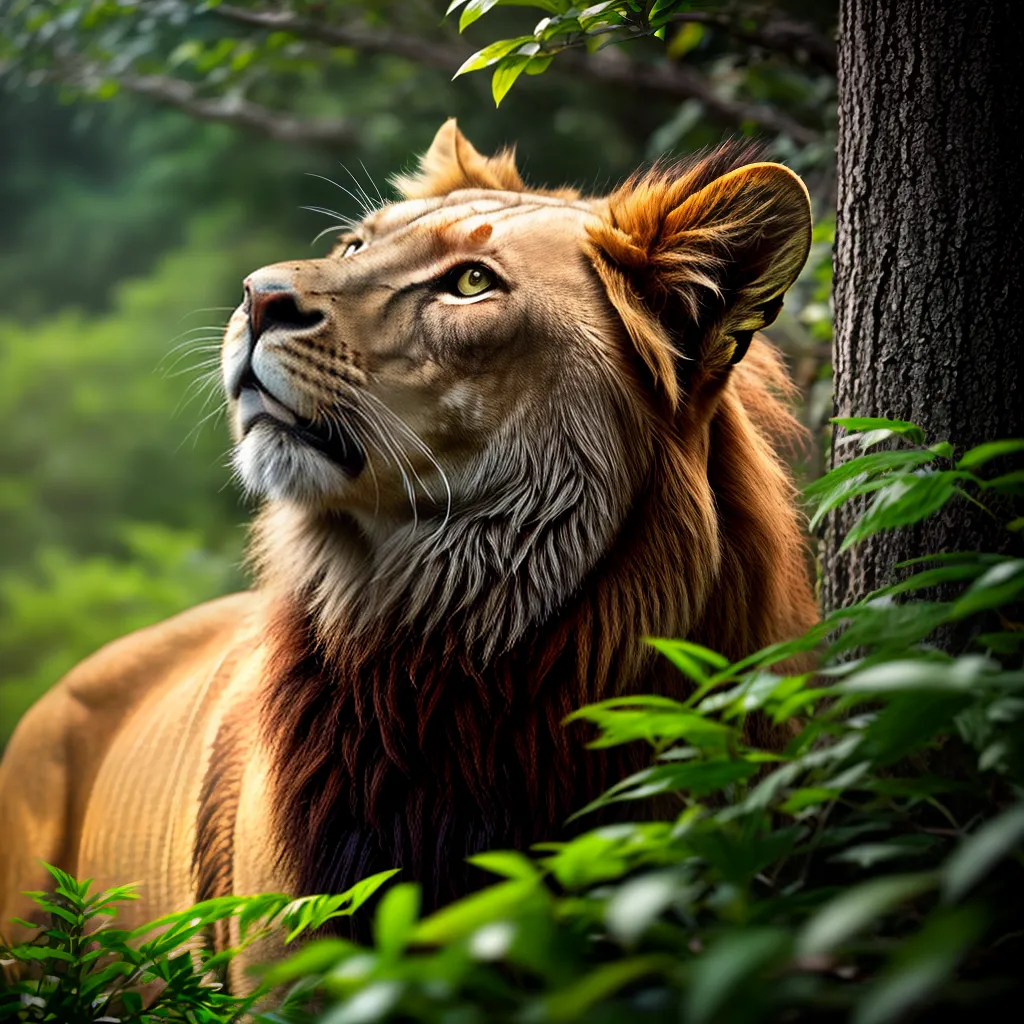 Desvendando a Jornada do Sonhador: Qual o Significado de Sonhar com Animais Selvagens 6 Fotos leao jungla poder autoconhecimento