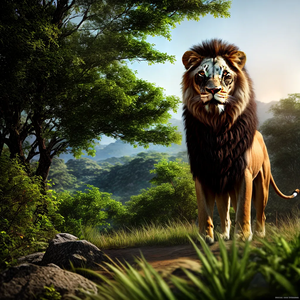 Descubra o Significado de Sonhar com Animais Selvagens 6 Fotos leao jungle olhar poder