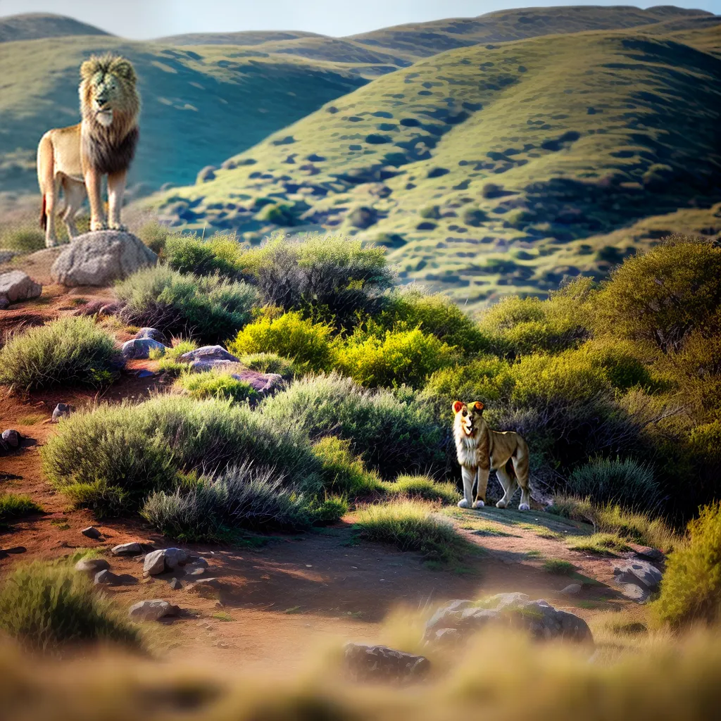 Desvendando os Sonhos com Animais Selvagens 4 Fotos leao rei rocha savana predadores