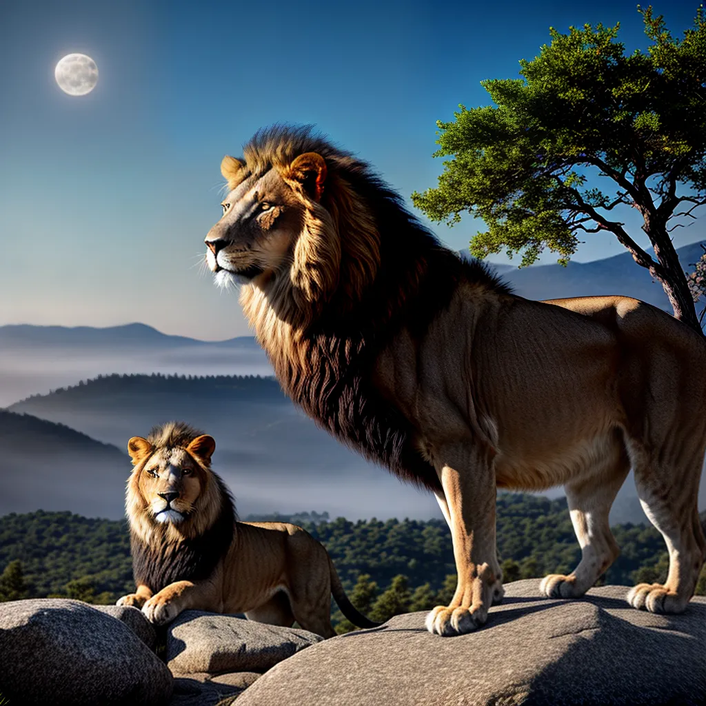 Desvendando o Significado de Sonhar com Animais Selvagens. 5 Fotos leao rocha lobo lua selvagem