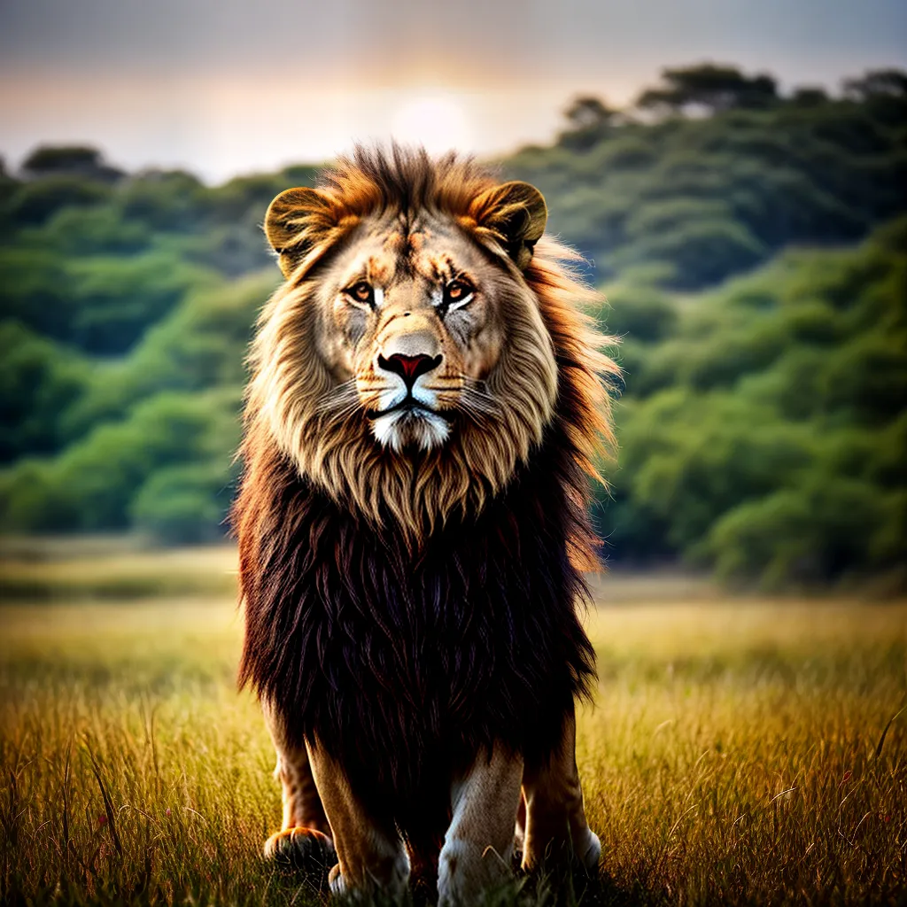 Descubra o Significado dos seus Sonhos com a Vida Selvagem 2 Fotos leao savana majestoso olhar profundo