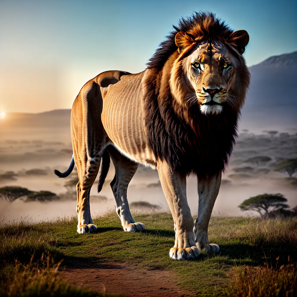 Desvendando o Significado de Sonhar com Animais Selvagens, com o Zoólogo 6 Fotos leao savana majestoso poderoso