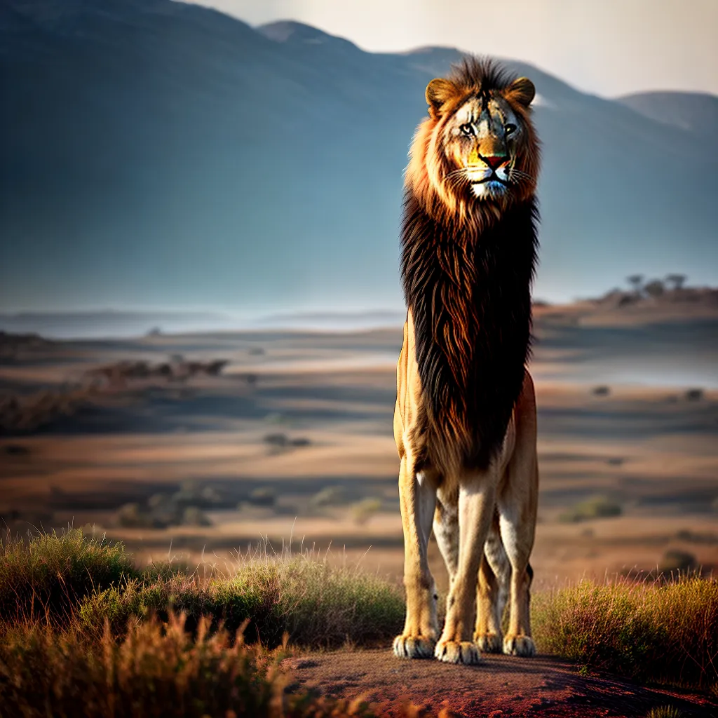 Desvendando os mistérios dos sonhos sobre vida selvagem. 5 Fotos leao savana olhar majestoso