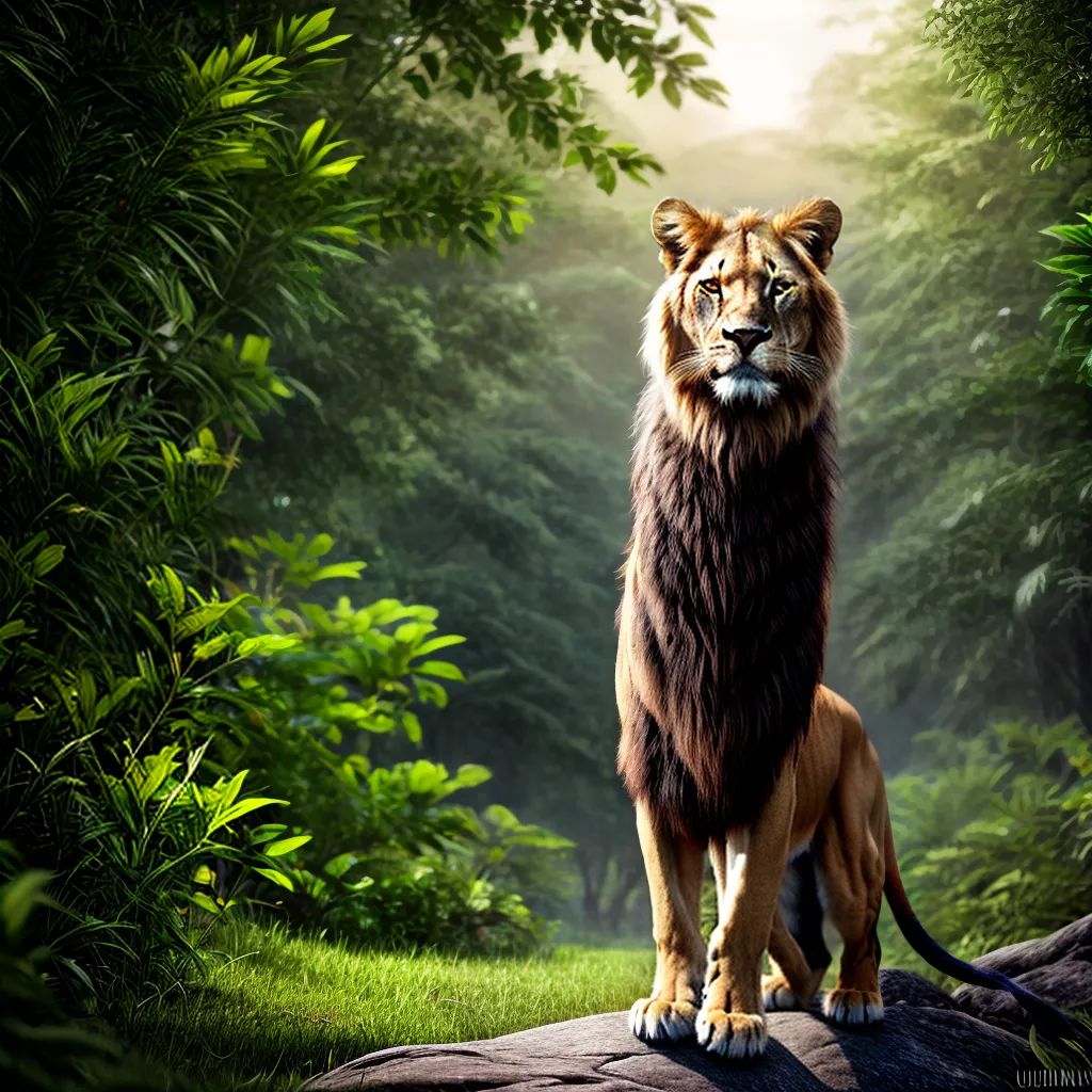 Fotos leao selva diversidade natureza poder