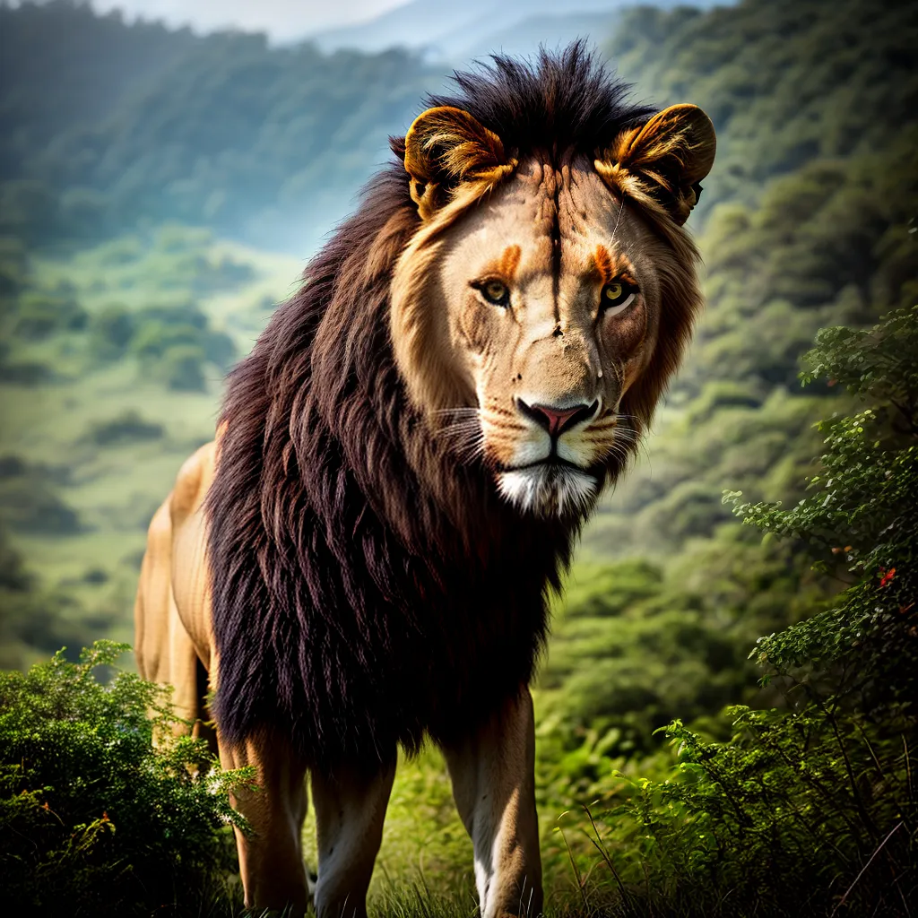 . Desvendando o mistério: O que significa sonhar com animais selvagens na natureza? 3 Fotos leao selva poder instinto sonho