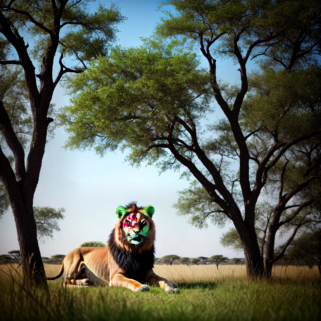 Descubra o Significado dos seus Sonhos com a Vida Selvagem 3 Fotos leao sombra savana africana sonhos