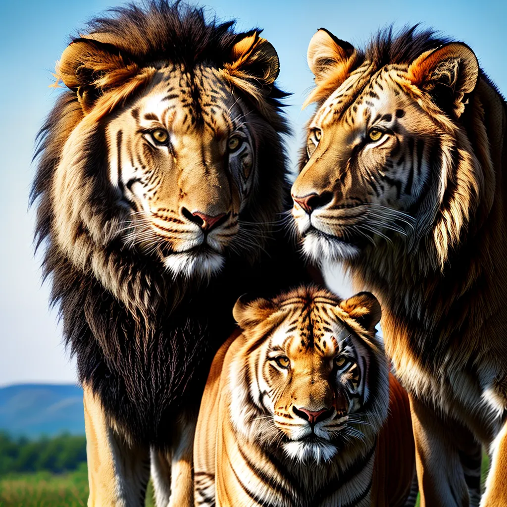 Fotos leao tigre poder sonhos 1