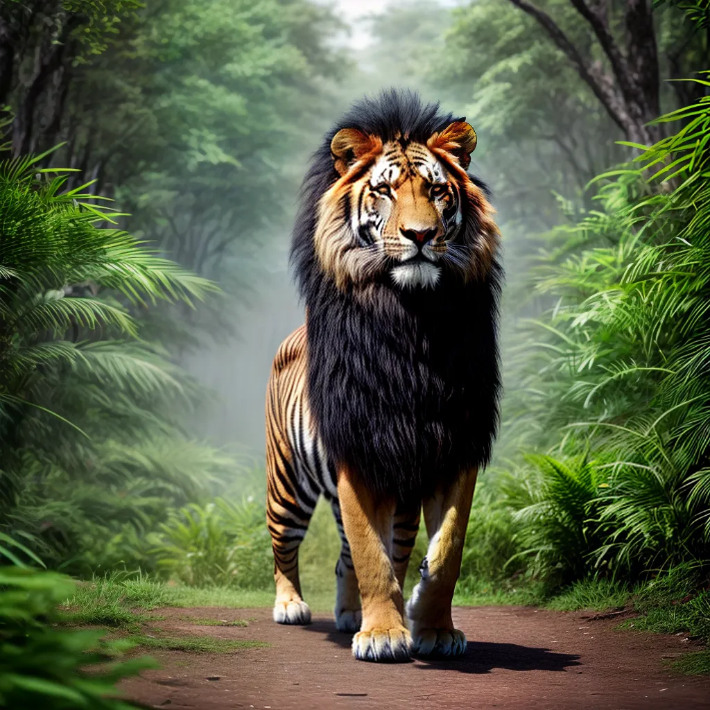 Fotos leao tigre zebra jungle forca