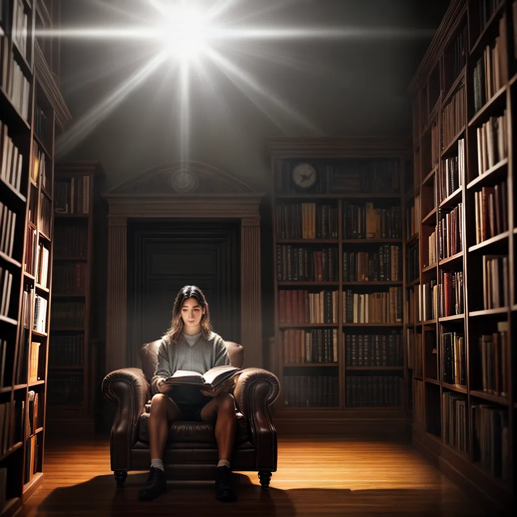 Biblioteca dos Sonhos: Desvendando os Significados 3 Fotos leitura sonhos luz biblioteca