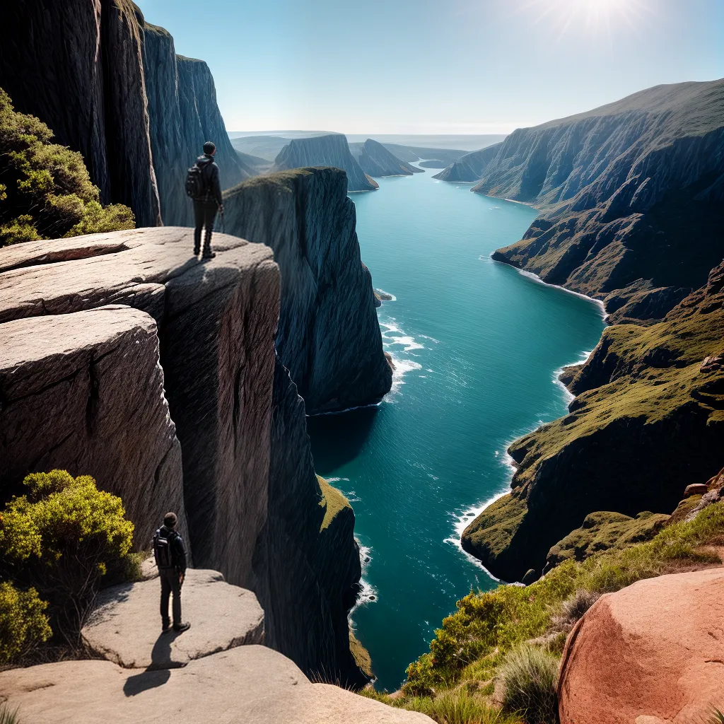 Fotos limite medo superacao paisagem
