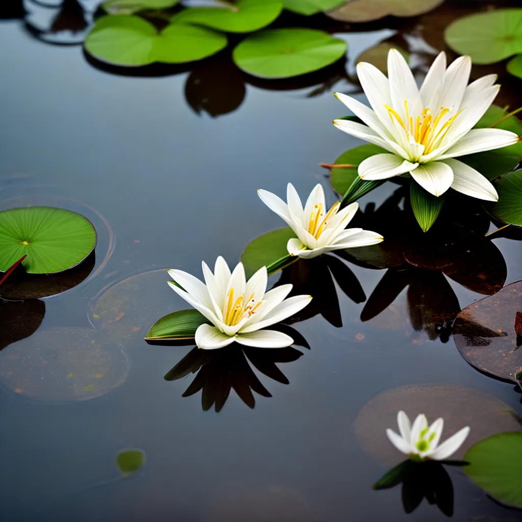 Lírios Brancos em Sonhos: O Que Podem Significar? 6 Fotos lirio branco pond serenidade