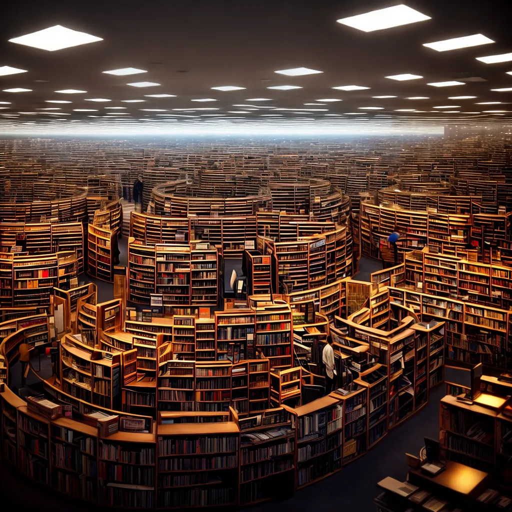 Fotos livraria burocracia labirinto iluminacao