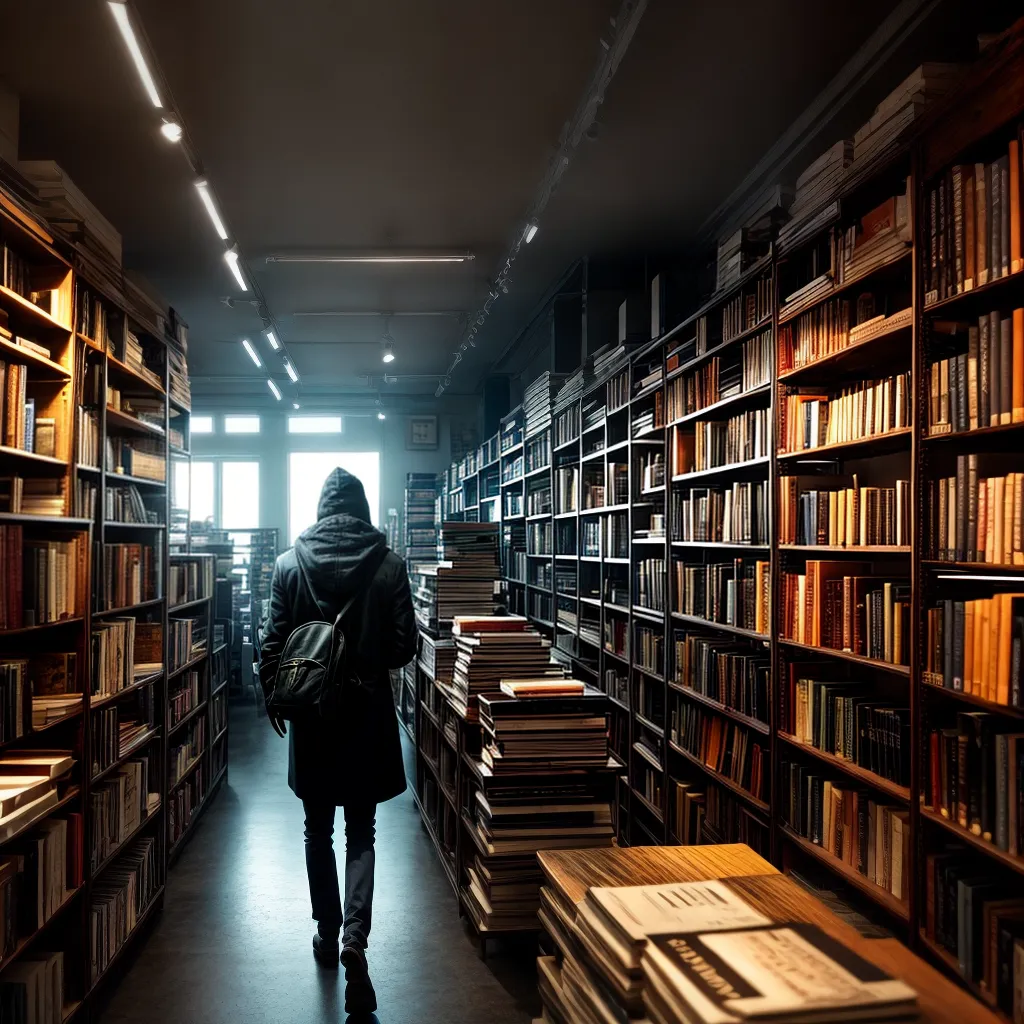 Fotos livraria escura simbolismo confusao