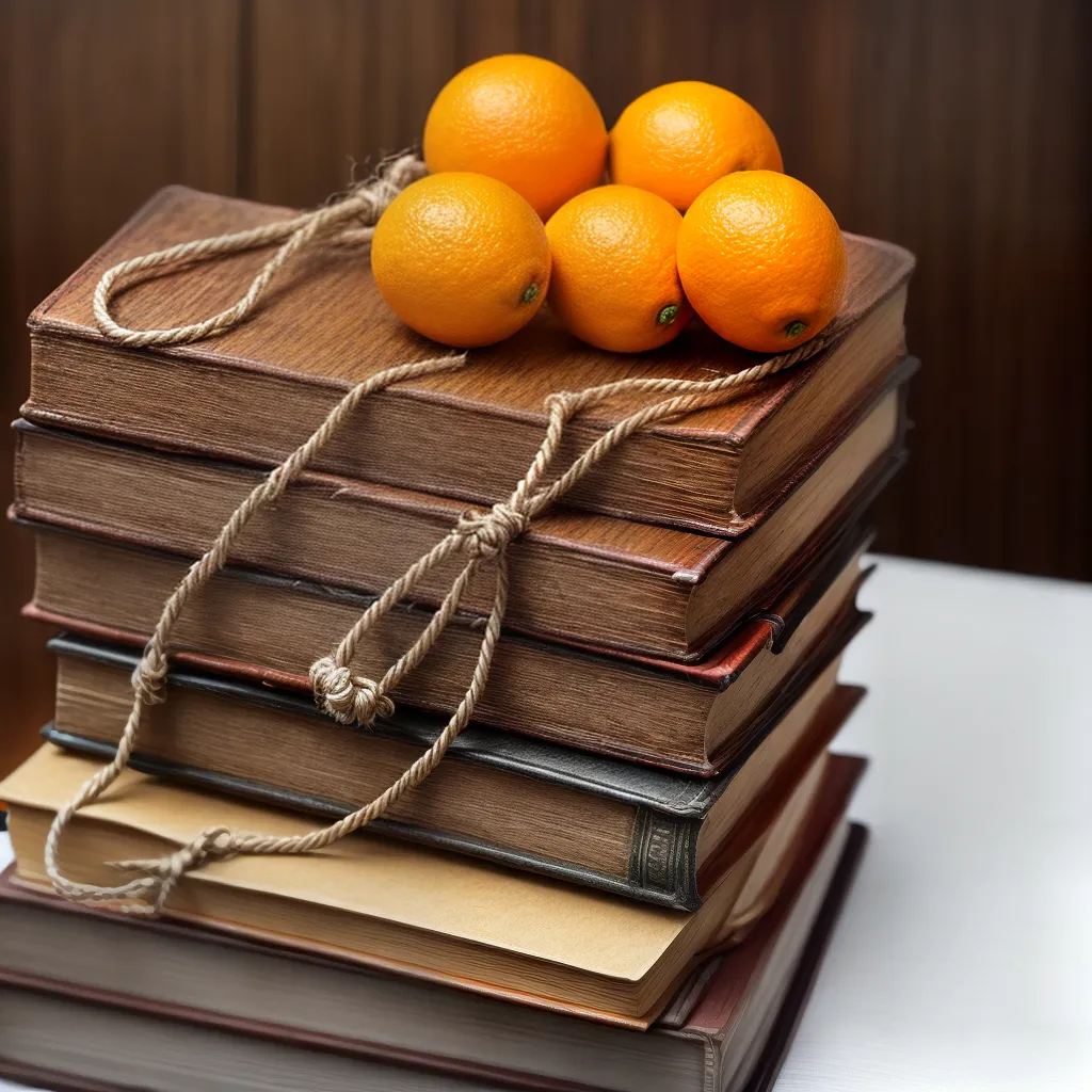 Compreendendo o Significado de Sonhar com Laranjas, Livros e Cordas 4 Fotos livros fruta conhecimento corda
