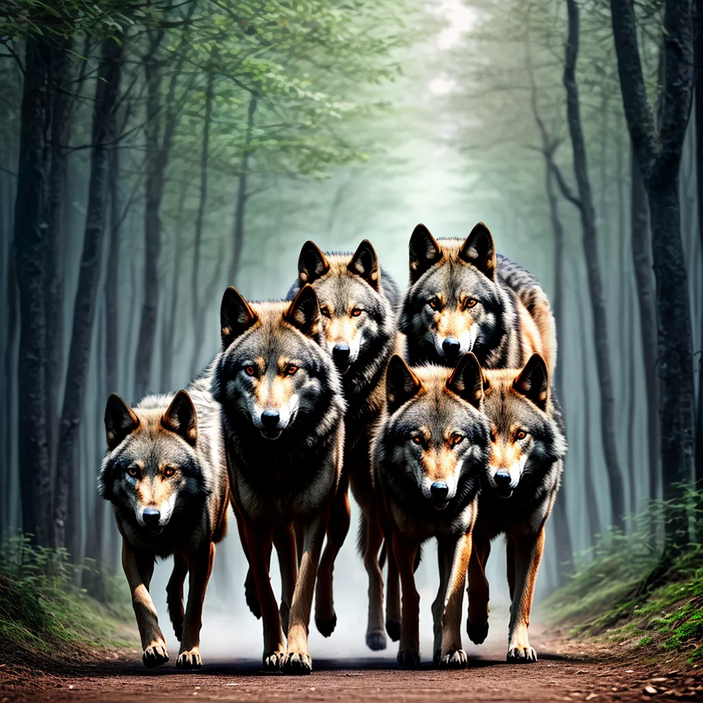 Fotos lobo instinto selvagem mente