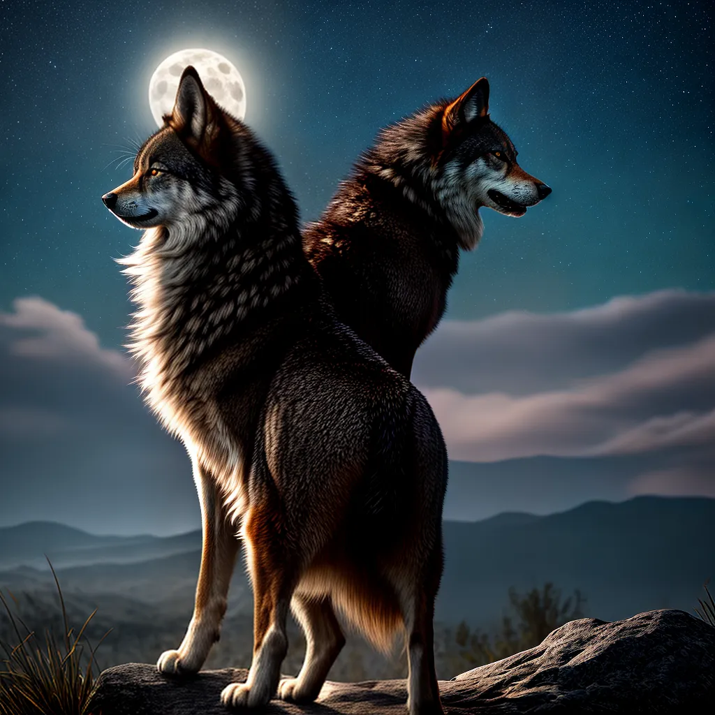os dos Sonhos com a Lua Cheia 4 Fotos lobo uivando lua cheia misterio
