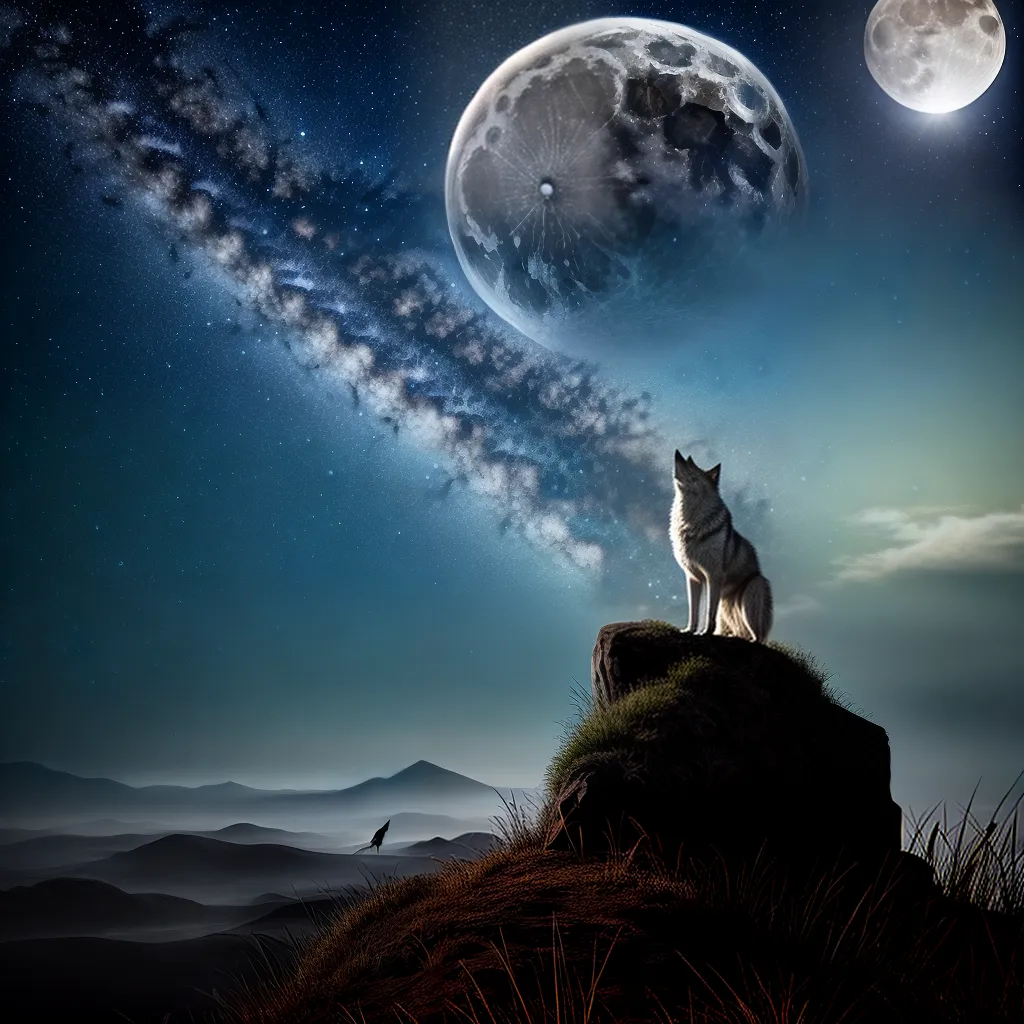 trás de sonhar com um lobo uivando 5 Fotos lobo uivando lua estrelas liberdade