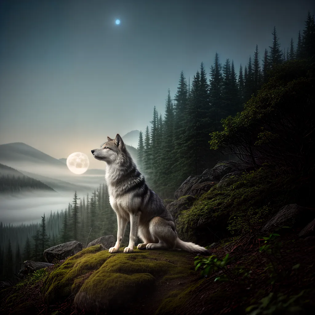 Desvendando os Mistérios dos Sonhos com a Vida Selvagem 5 Fotos lobo uivando lua misterio sonhos