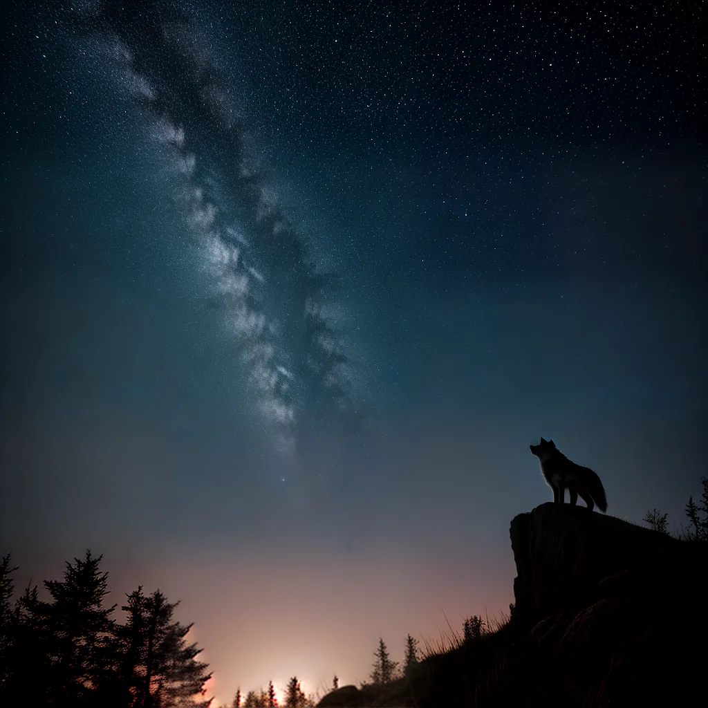 trás de sonhar com um lobo uivando 4 Fotos lobo uivando lua noite 1