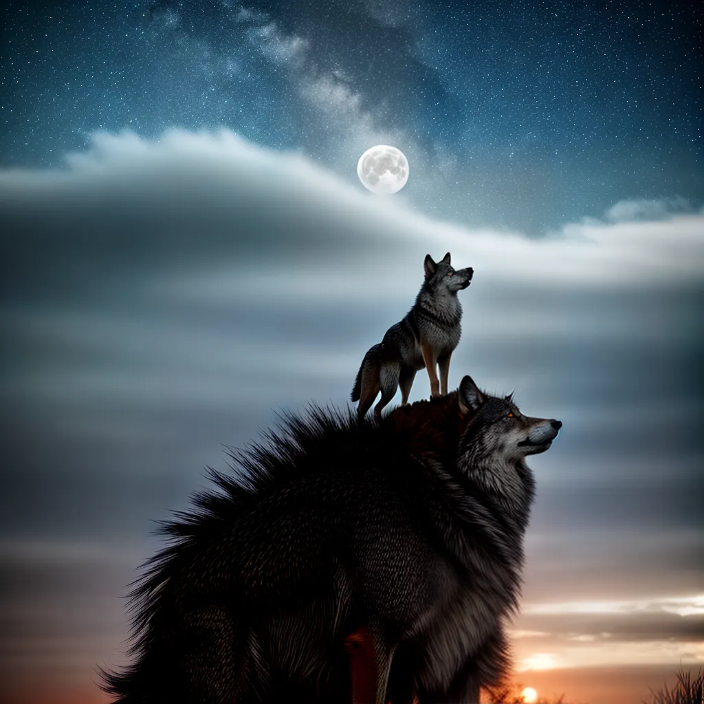 trás de sonhar com um lobo uivando 6 Fotos lobo uivando lua noite