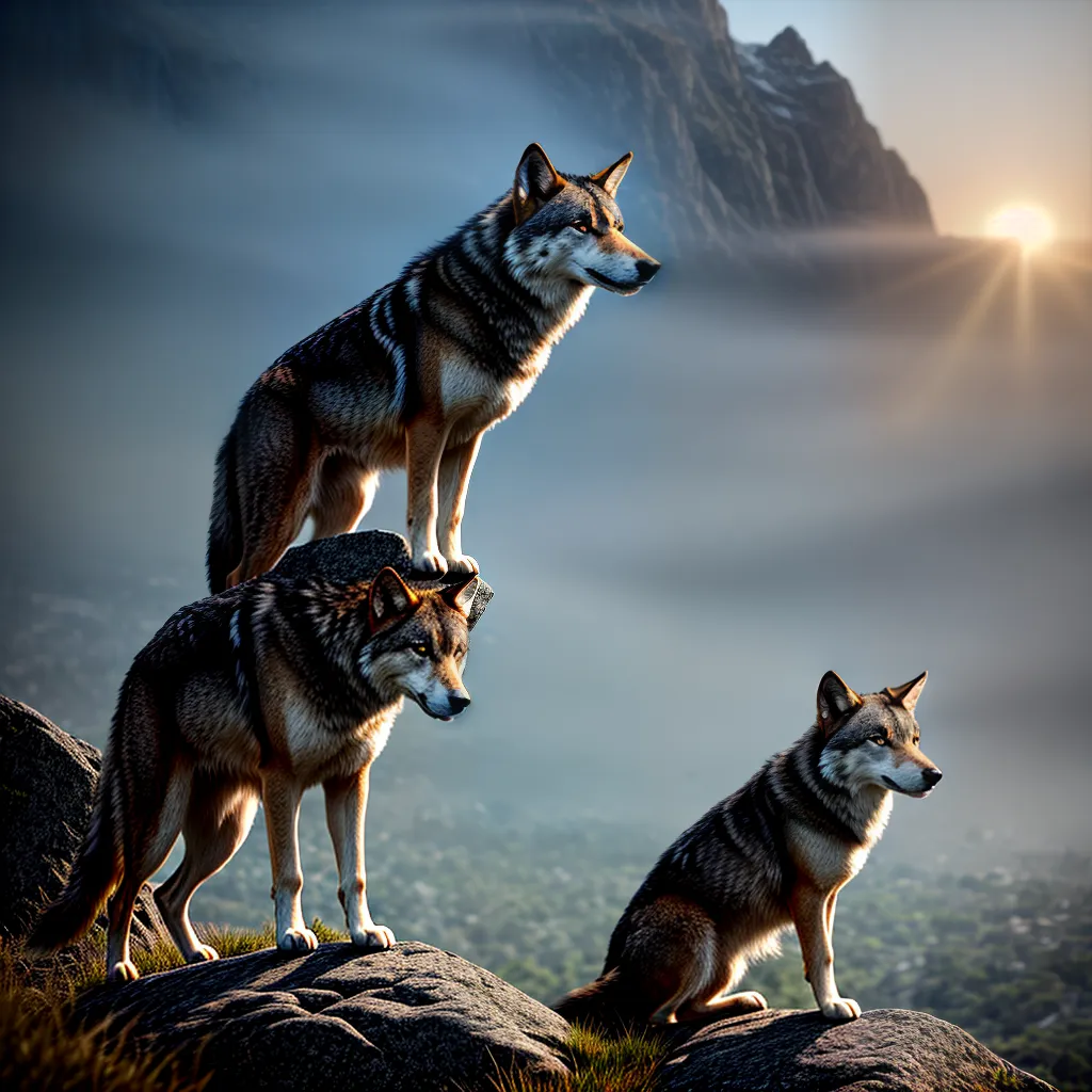 Sonhos e o Mundo Animal: O que significa sonhar com Lobos? 3 Fotos lobo uivando lua rocha poder