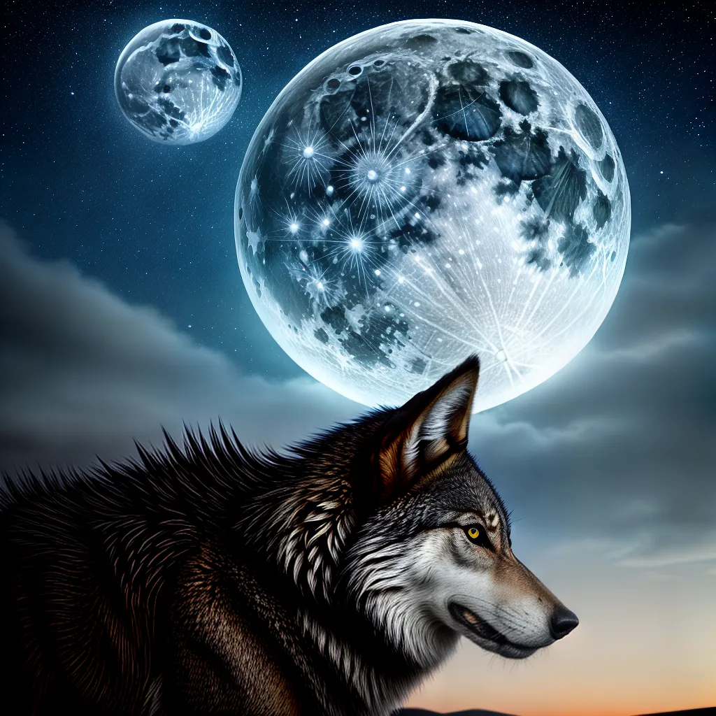 Fotos lobo uivando lua simbolismo instinto