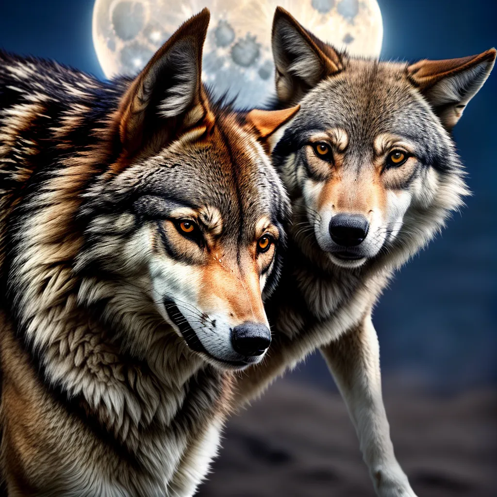 Fotos lobo uivando lua sonhos natureza