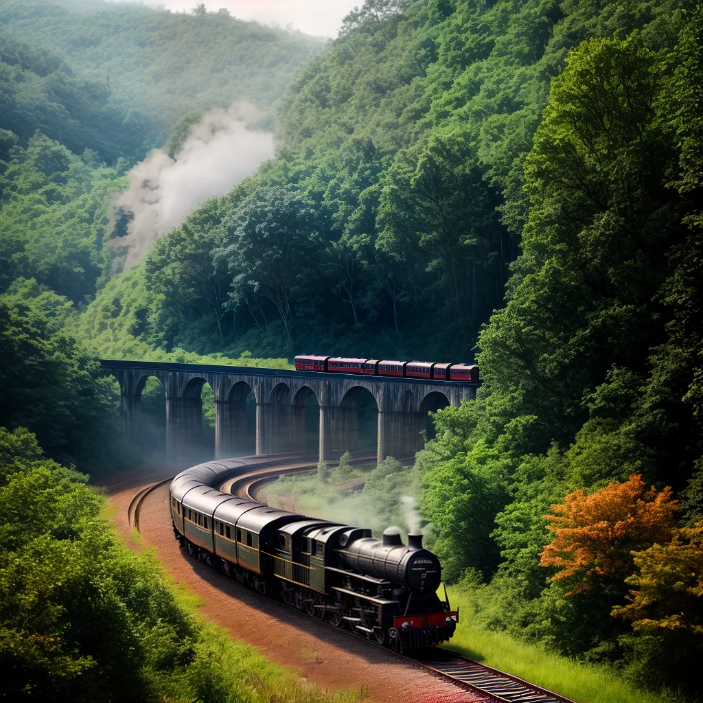 Trem do Subconsciente: Descubra os Sentidos de Sonhar com Locomotiva 4 Fotos locomotiva nevoa floresta sonho