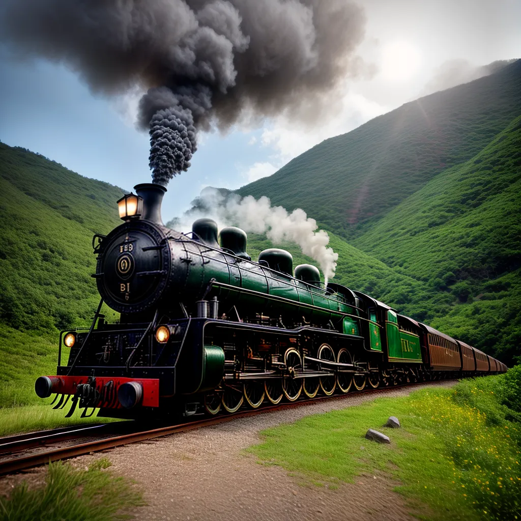 Fotos locomotiva trilho verde vida aventura